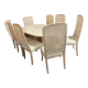 Table en travertin et ses 8 chaises