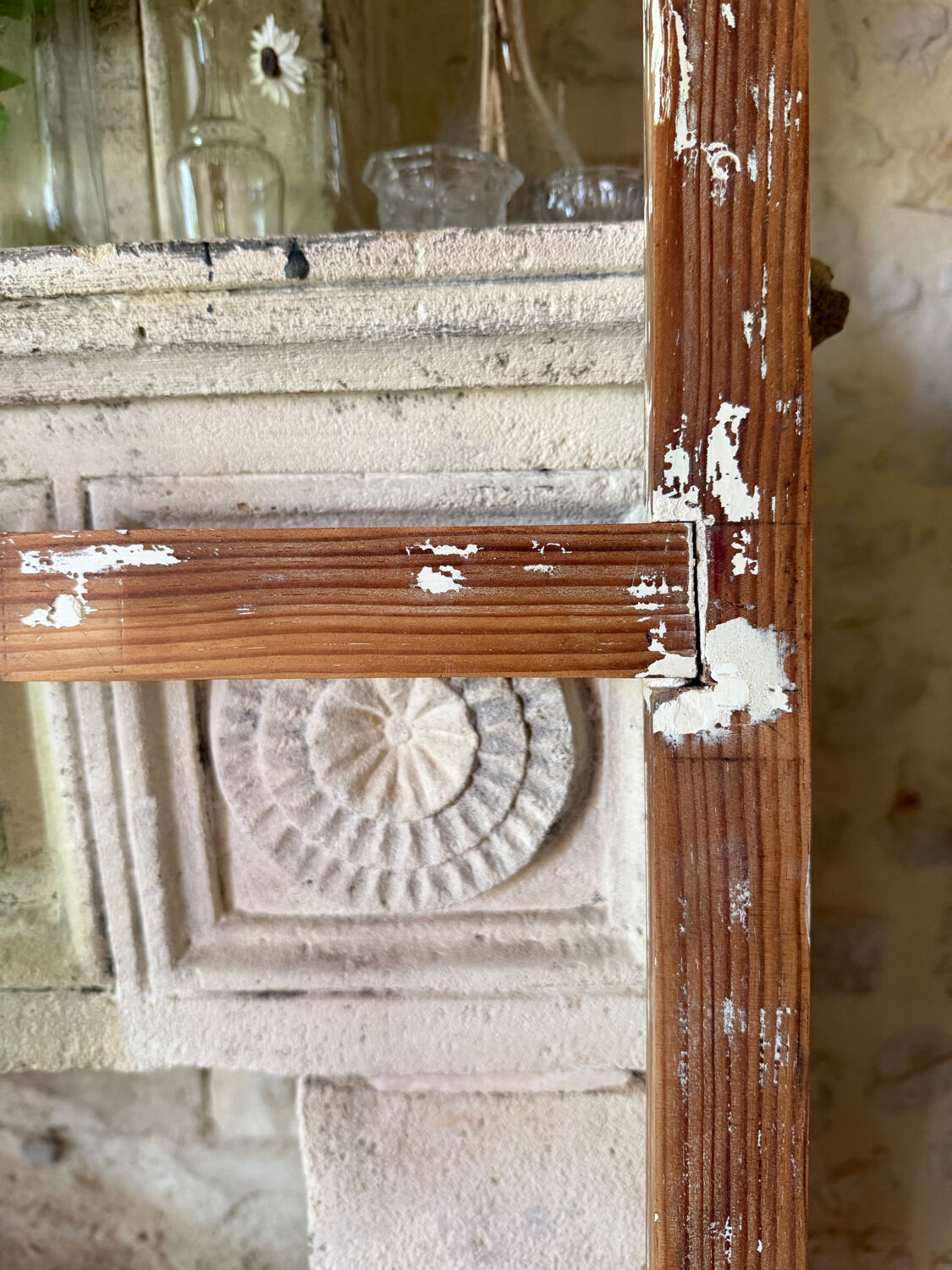 Decorative wooden ladder