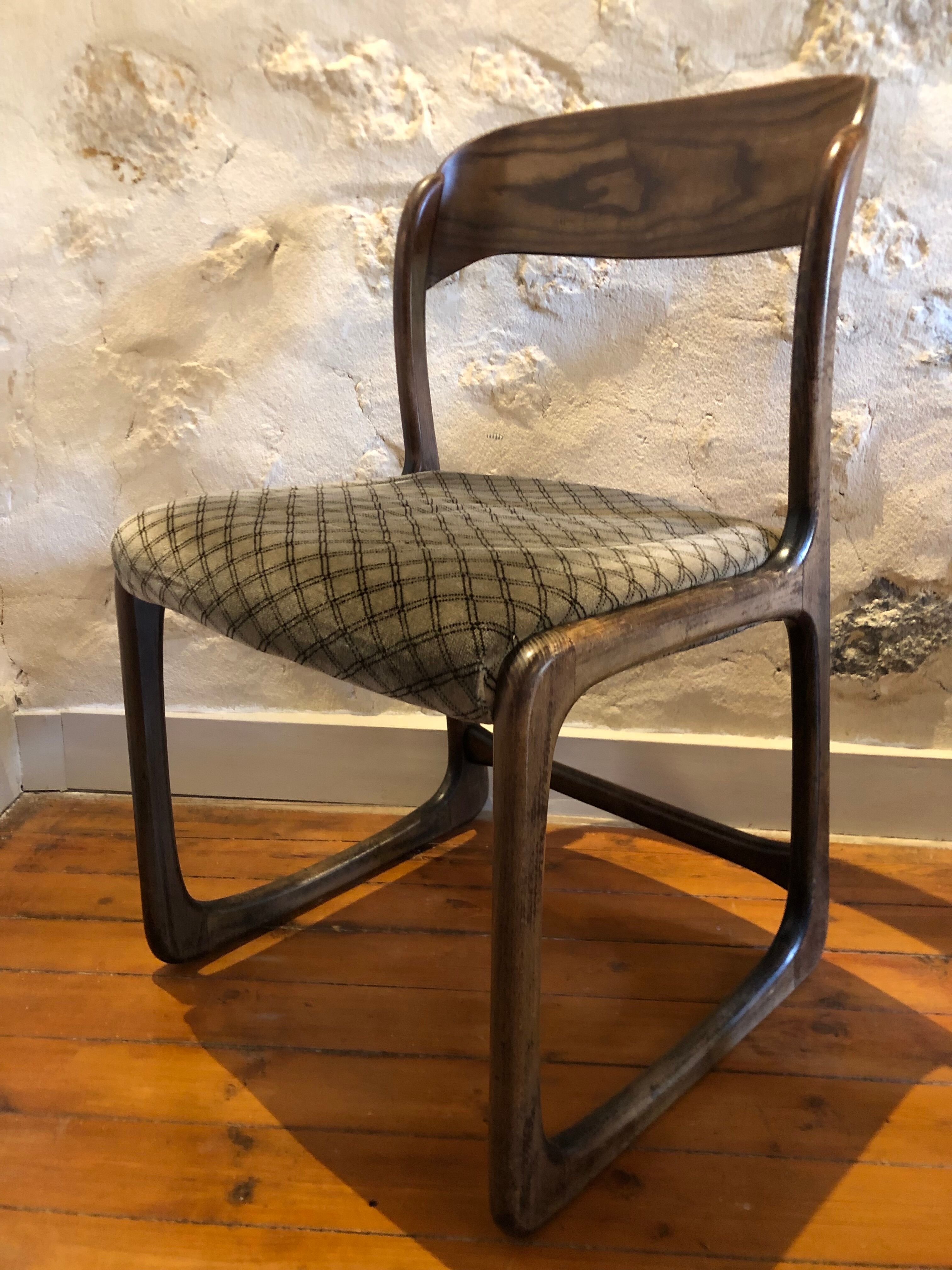 4 Baumann chairs model sled