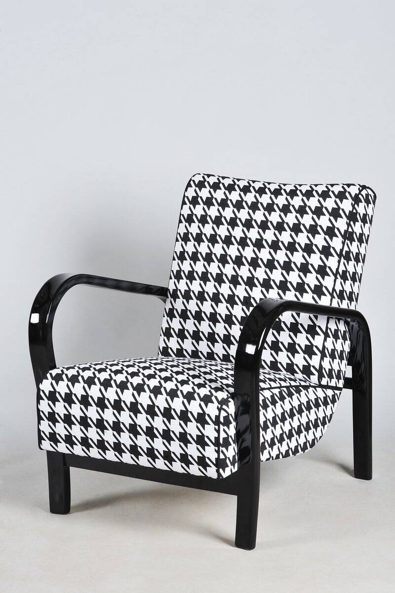 Czech Art Deco Beech Armchair by Koželka and Kropáček, 1930s