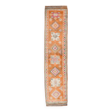 3x13 vintage modern runner rug, 87x391cm