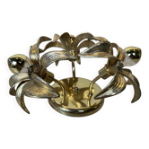 Plafonnier fleurs des années 1970 – Hollywood Regency
