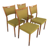 Set de 4 chaises scandinave en hêtre, Treman, Suède, 1960