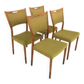 Set de 4 chaises scandinave en hêtre, Treman, Suède, 1960