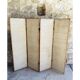 Vintage screen with 4 leaves in bamboo and woven rattan - 1950