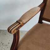 Louis XVI Jacob style armchair beige trim