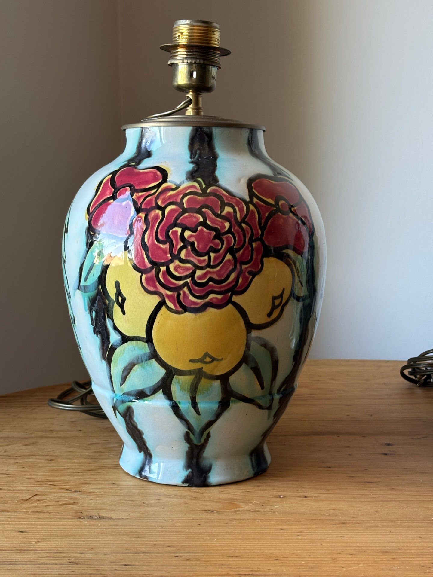 Desvres ceramic lamps - Henri Delcourt