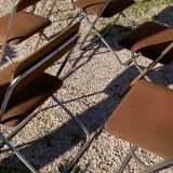 Set of 6 folding chairs framar 70s
