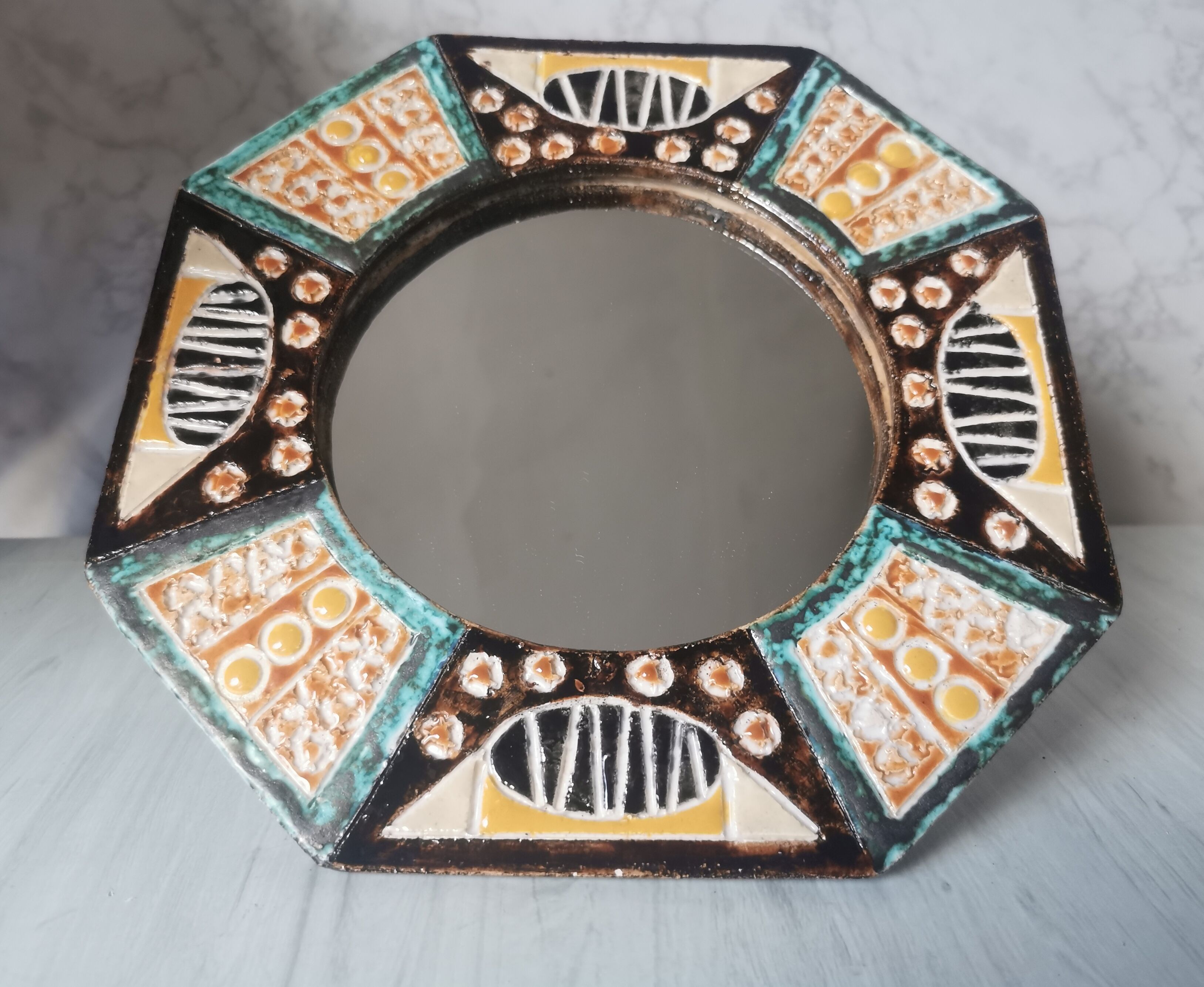 Art ceramic mirror