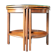 Antique Shibayama Inlaid Japanese Nested Tables in Burr Walnut