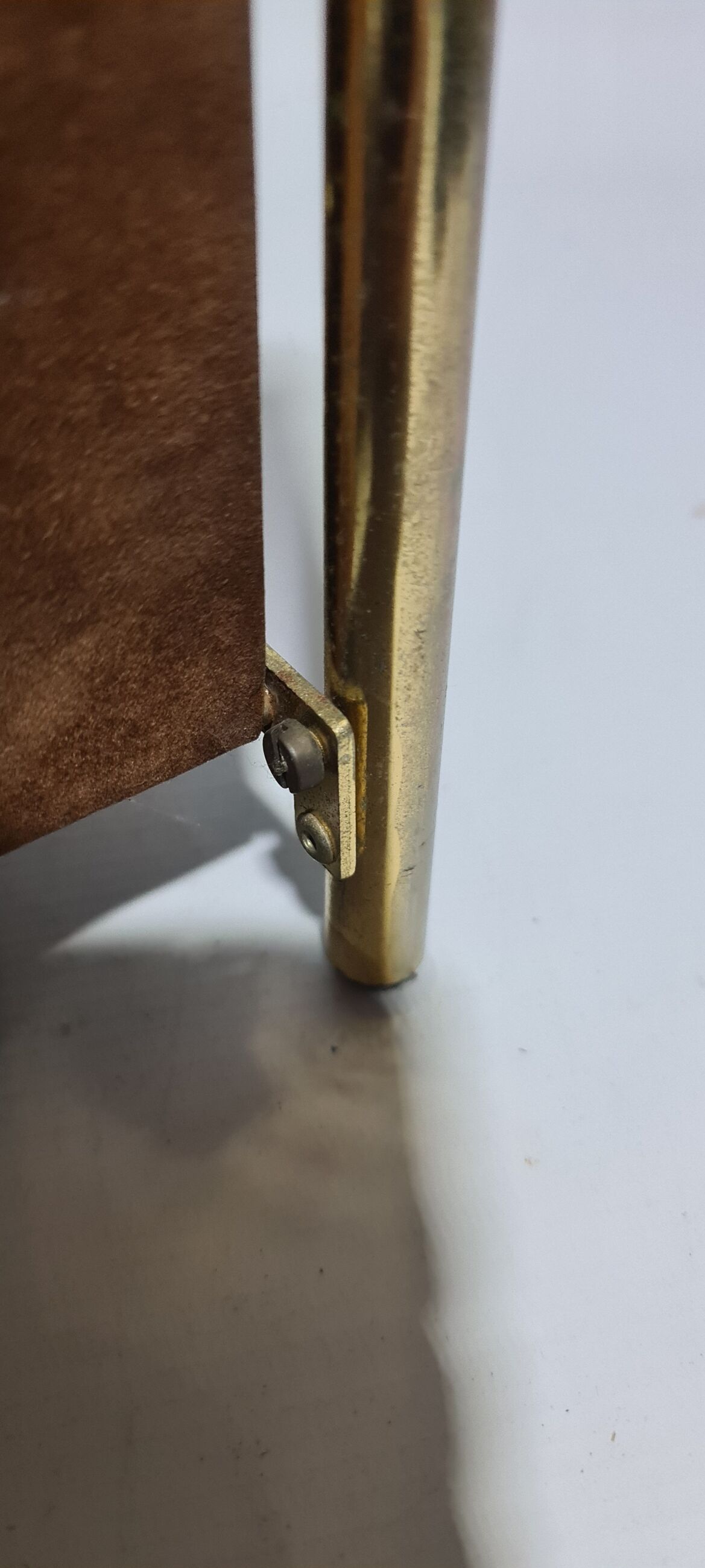 Vintage metal magazine holder