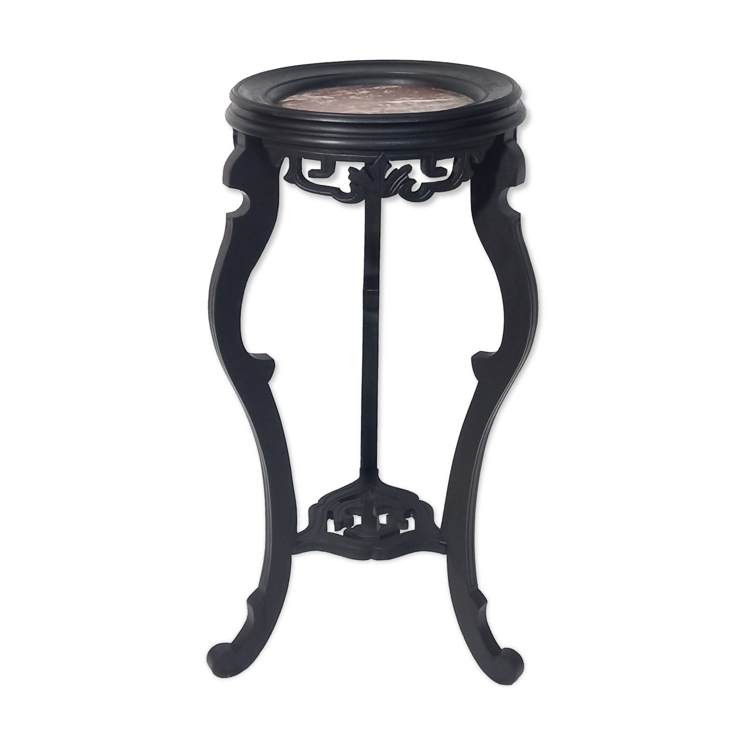 Napoleon III Style Harness in Blackened Wood and Red Marble