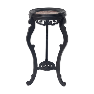 Napoleon III Style Harness in Blackened Wood and Red Marble