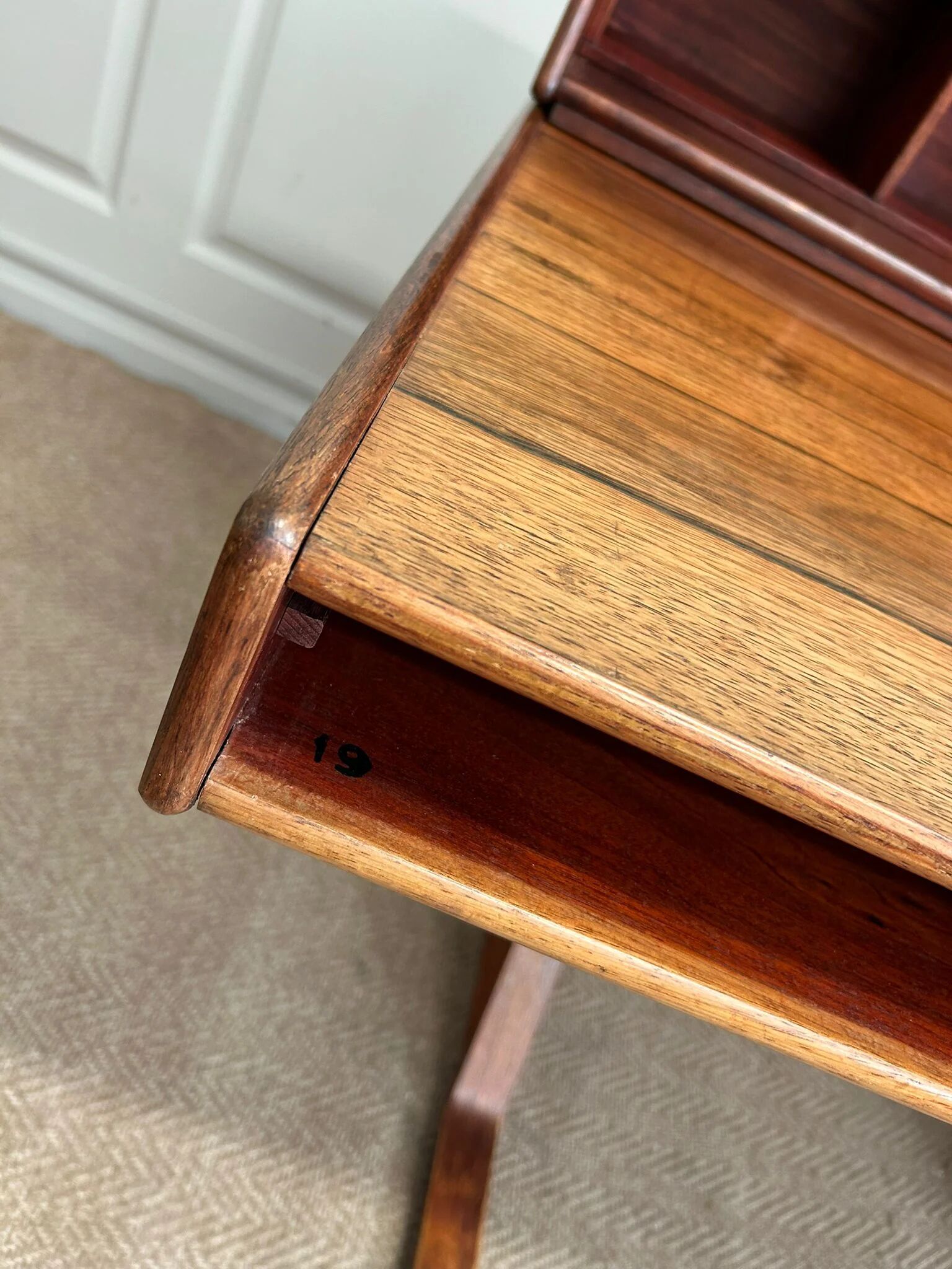 Desk 530 by Gianfranco Frattini for Bernini, Italy, 1950s