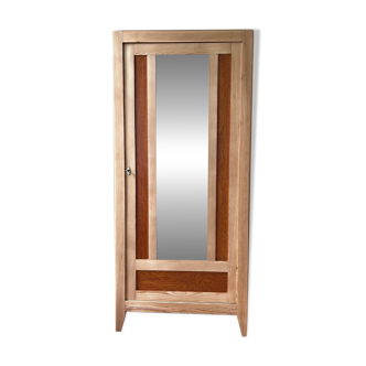 Vintage raw wood cabinet