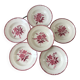 set of 6 hollow plates Longchamp pinks 30-40s