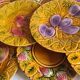 10 Sarreguemines fruit slushie dessert plates