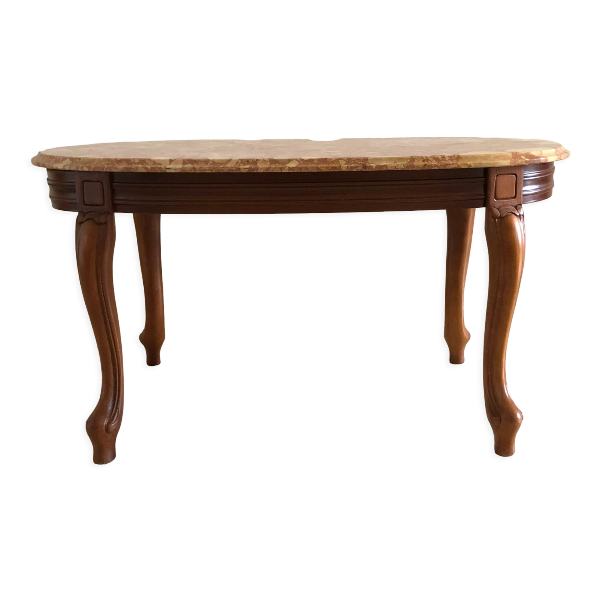 Table basse avec plateau en marbre