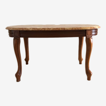 Table basse avec plateau en marbre