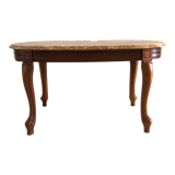 Coffee table with marble top