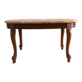 Coffee table with marble top