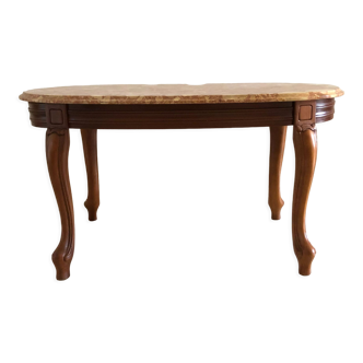 Coffee table with marble top