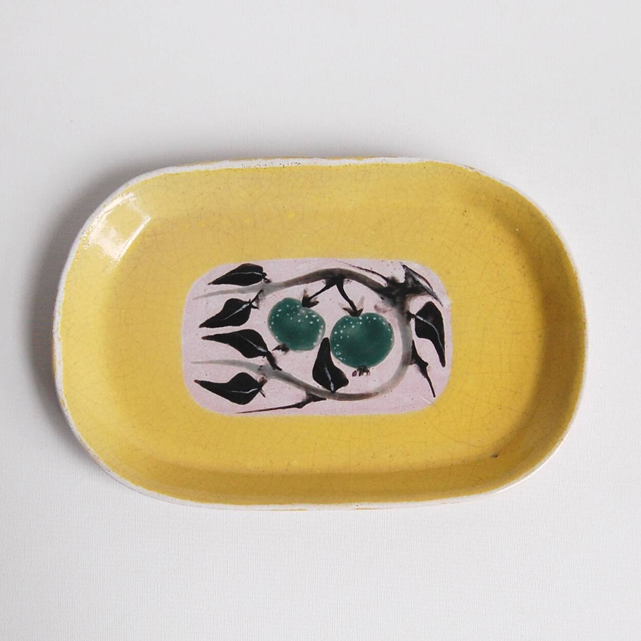 Plat ou vide-poche décoratif vintage - Dour - Roger Somville