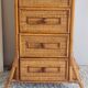 Commode en rotin circa années 70