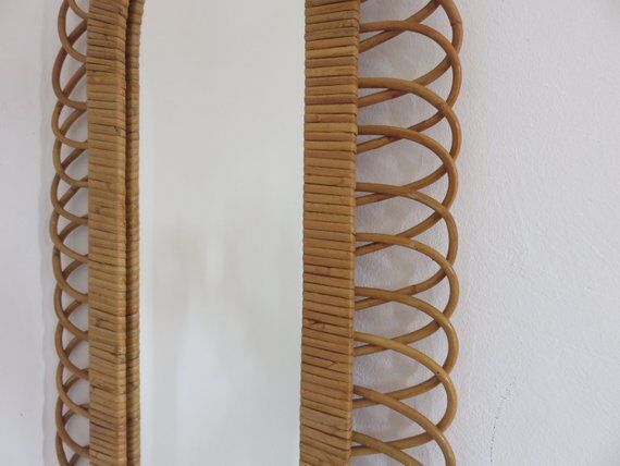 Rattan mirror  60/70 - 80x80cm