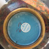 Partitioned enamel vase