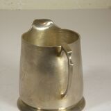 Silver-plated metal coffee pot and milk jug