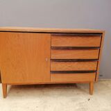Cmmode vintage en bois, ex Tchécoslovaquie, style scandinave, 1960
