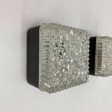 Set of 2 Staff leuchten bubble glass wall lamps , 1970s Germany