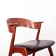 Danish armchair in teak and Skai, by Henning Kjaernulf for Korup Stolefabr.
