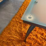Orange wool rug from the 70s