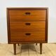 Petite commode en teck à trois tiroirs, Danemark 1960