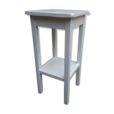 Tabouret en bois blanc