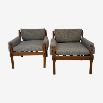 Paire de fauteuils scandinave