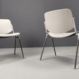 Vintage Dsc 106 side chairs by Giancarlo Piretti for Castelli, set of 6