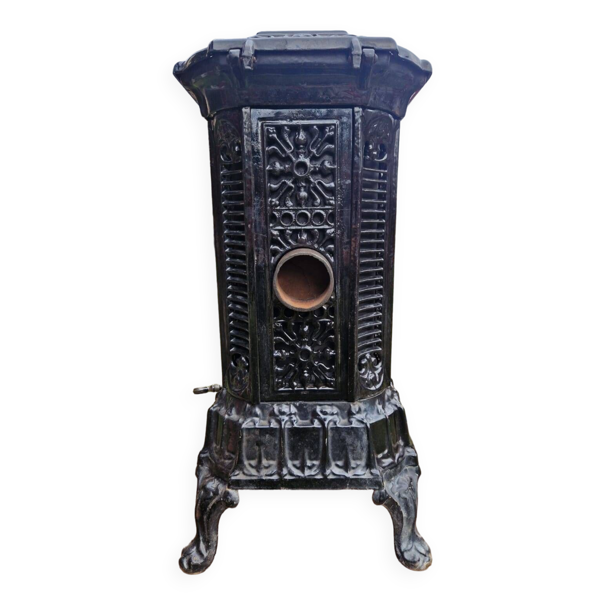 Poele A Bois Deville Ancien