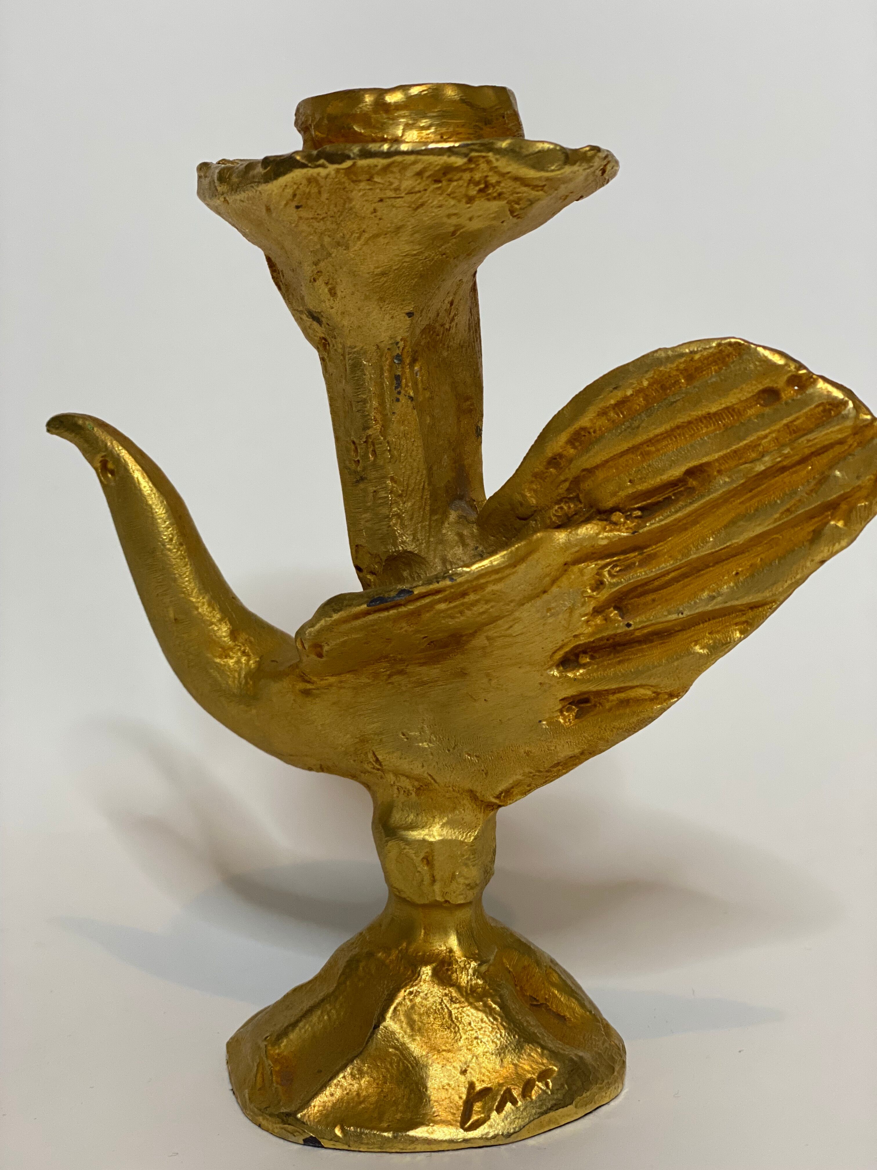 Set of candle holders representing birdsby Pierre Casenove