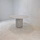 Italian carrara marble octagon garden or dining table, 1960s