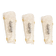 Set of 3 large angular wall sconces in Murano glass by Hillebrand, Germany, 1960s.