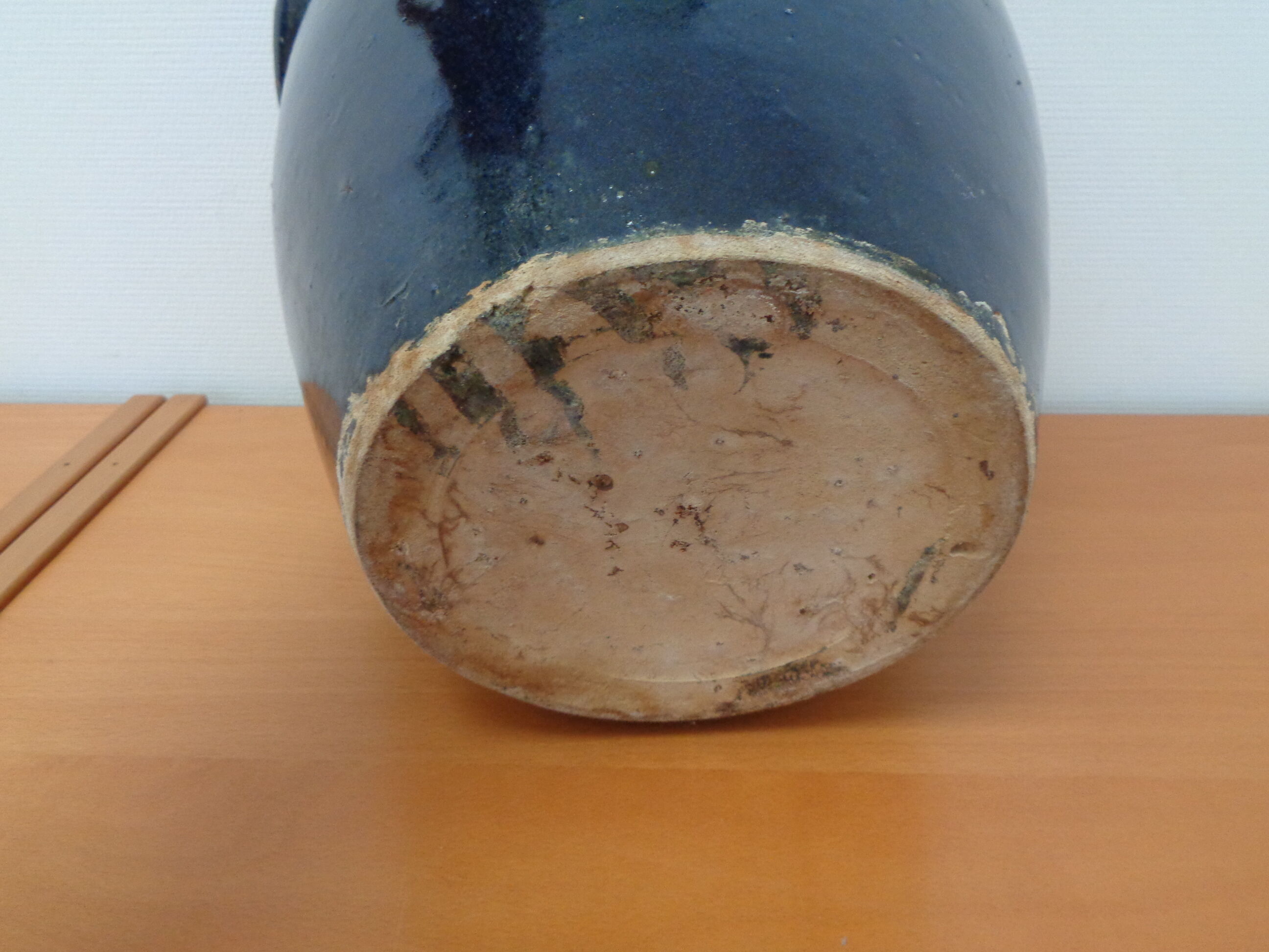 Cache-pot céramique bleu