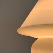 1970s vintage space-style German glass table lamp by Limburg.