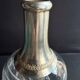 Cut crystal carafe with silver frame
