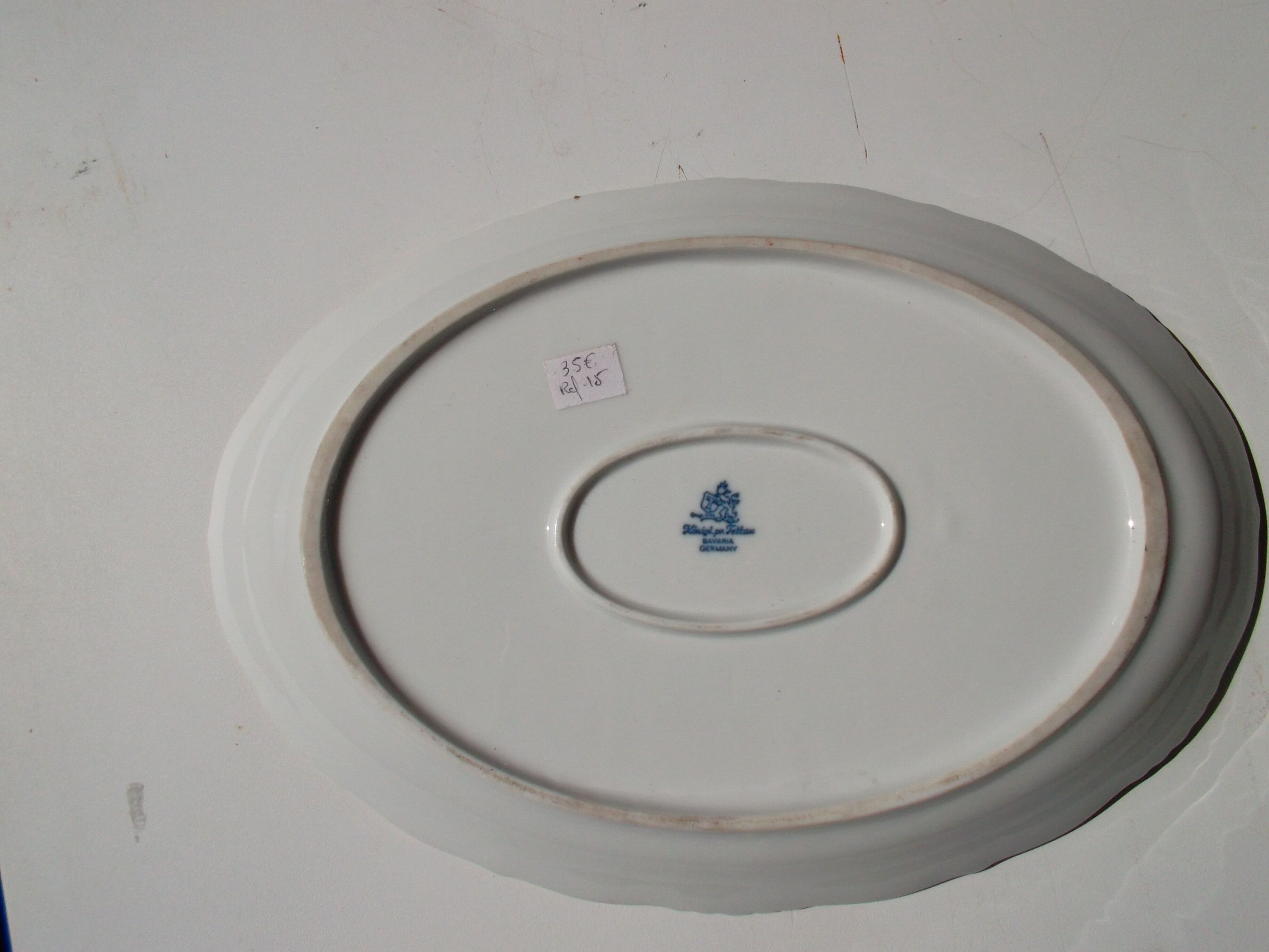 White porcelain dish