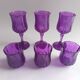 Longchamp Crystal d'Arques purple glasses