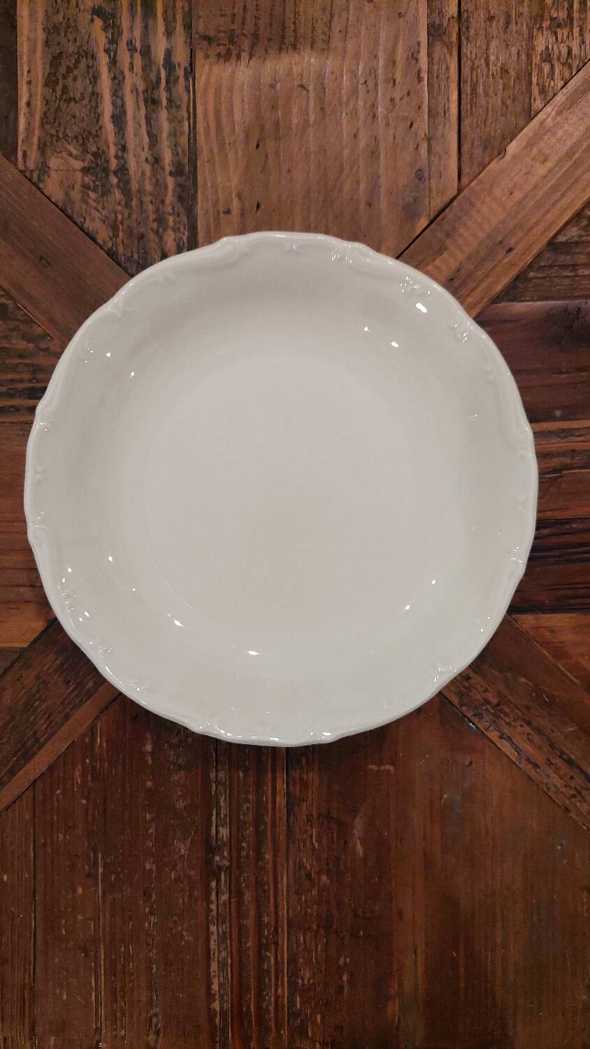 Set of 12 Sologne Larchevêque porcelain plates