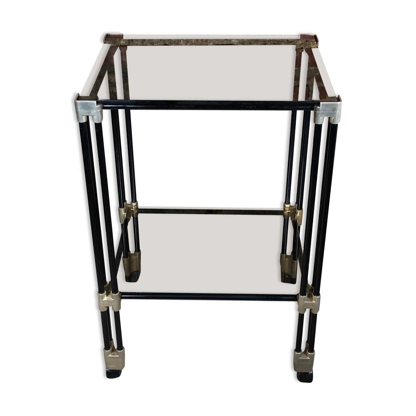 70'S 2-tray 70'S tube brass dessert/rolling table